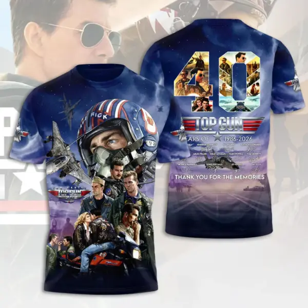 Top Gun 40th Anniversary 3D Apparel - THK129416