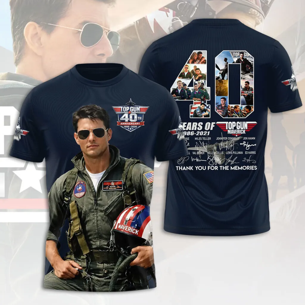 Top Gun 40th Anniversary 3D Apparel - THK129413