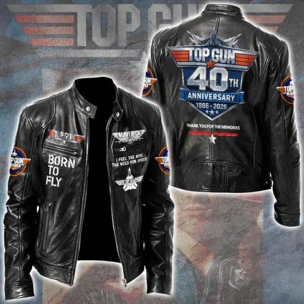 Top Gun 40th Anniversary Leather Jacket - THK129422