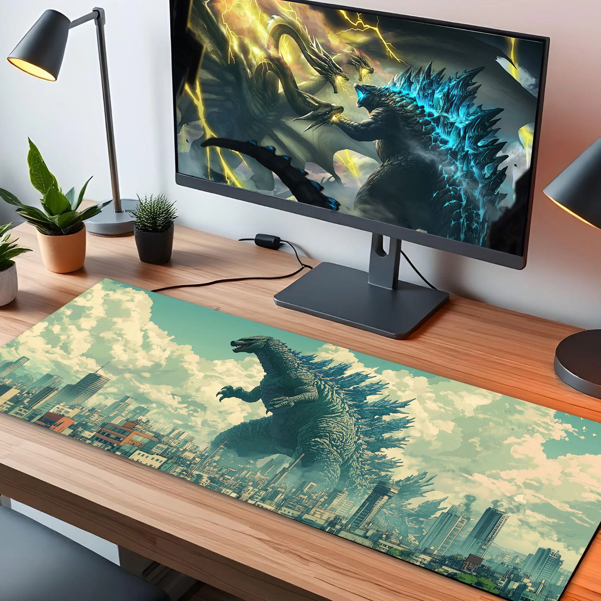Godzilla Vintage LED Desk Mat - Image 2