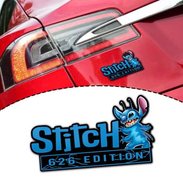 Stitch Experiment 626 Edition 3D Inlayed Car Name
