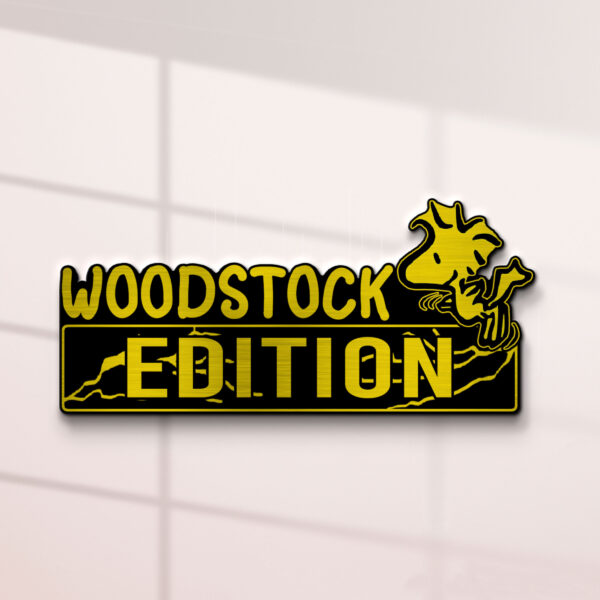 Alternative view of Woodstock Edition 3D Inlayed Car Name Badge