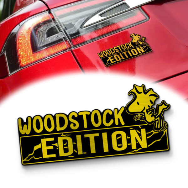 Woodstock Edition 3D Inlayed Car Name Badge