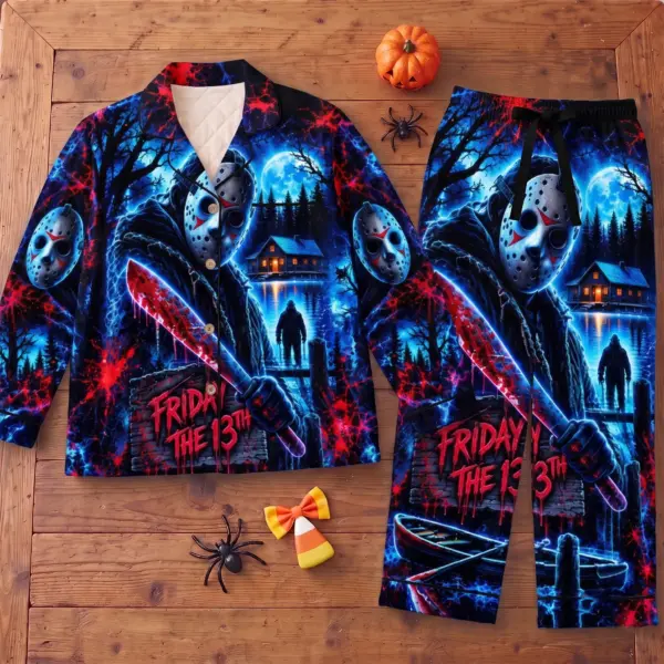 Jason Voorhees Halloween Pajama Set-THK136476