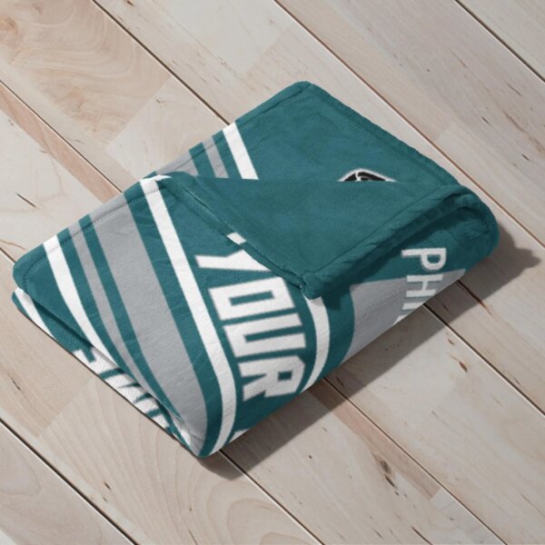 Personalized Philadelphia Football Blanket - Image 4