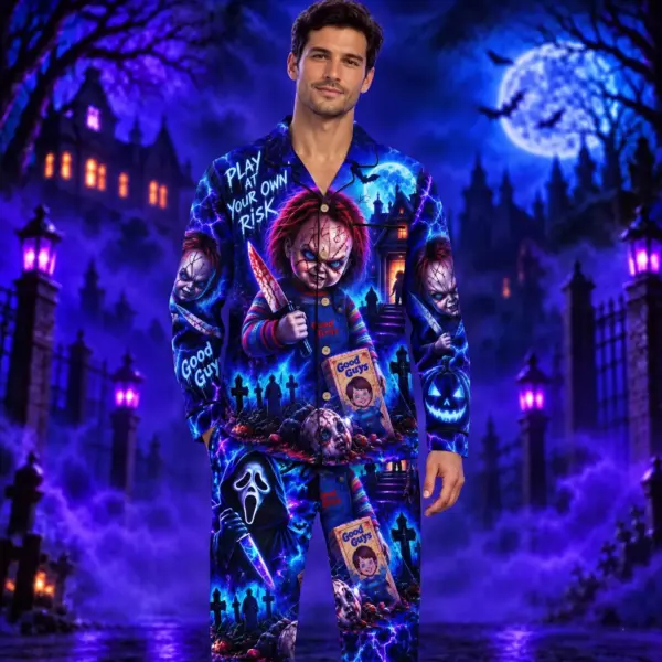 Alternative view of Chucky "Play At Your Own Risk" Pajama Set