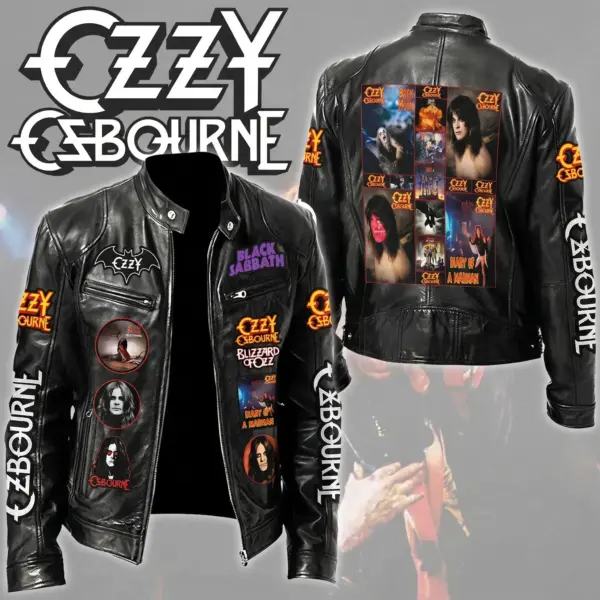 Ozzy Osbourne Motorcycle Leather Jacket