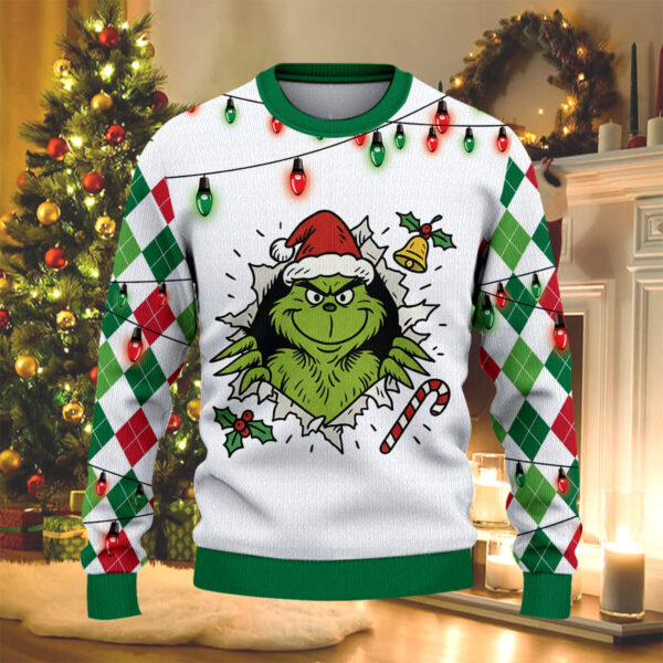 Alternative view of Grinch Christmas Knitted Sweater