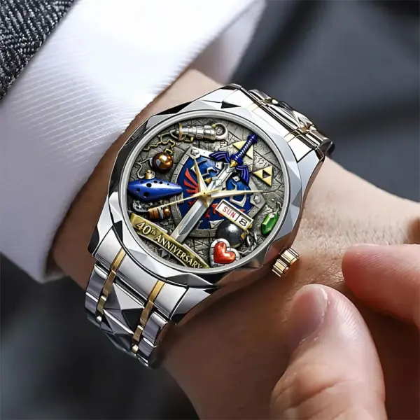 Alternative view of The Legend of Zelda 40th Anniversary Alloy Luxury Quartz Watch
