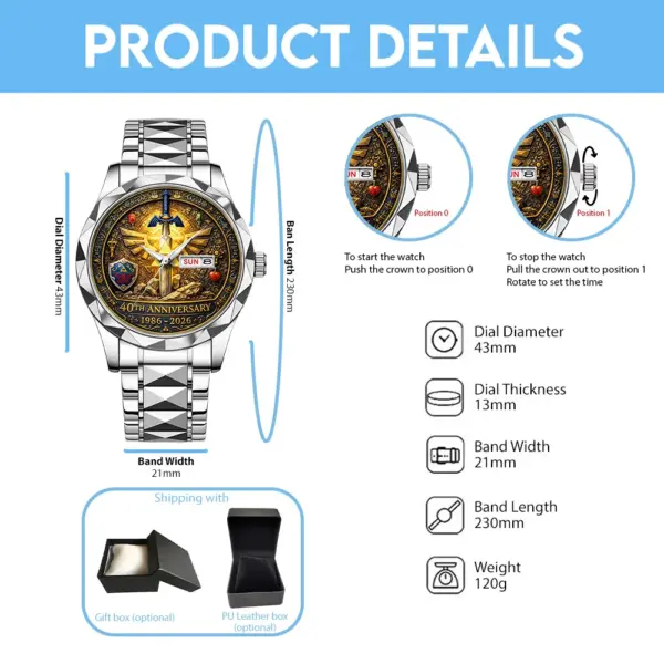 The Legend of Zelda 40th Anniversary Alloy Luxury Quartz Watch-THK122096 - Image 4