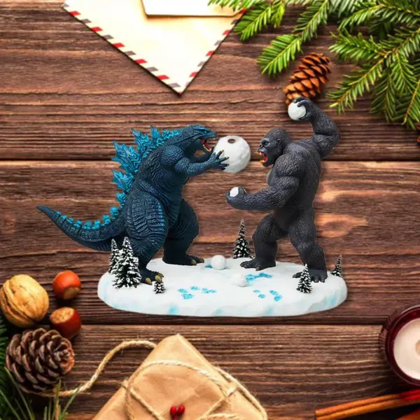 Godzilla vs Kong Christmas Ornament - Image 5