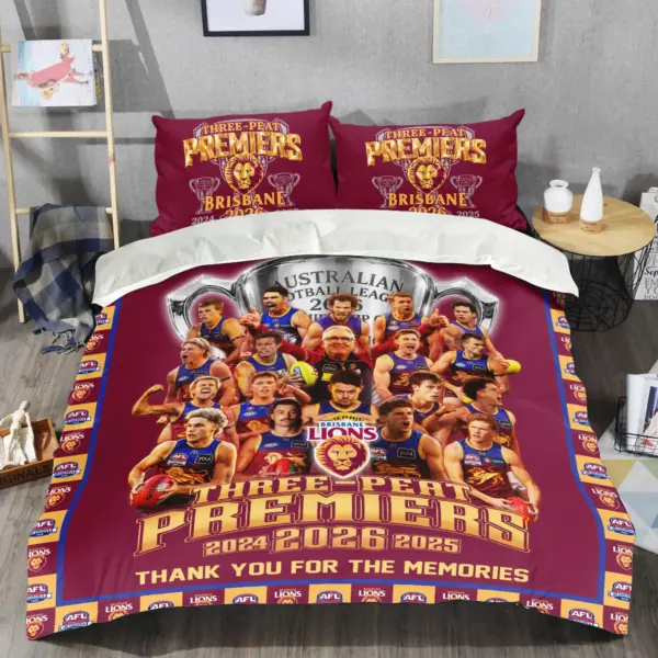 Brisbane Lions Quilt Bedding Set-THK136754