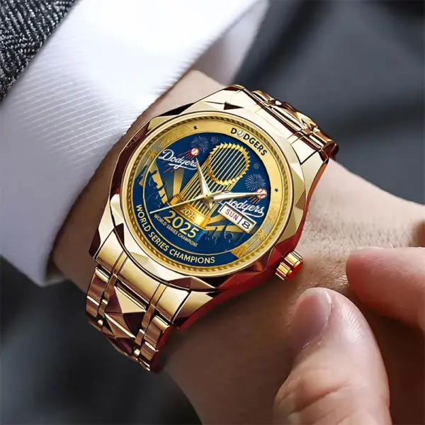 Los Angeles Dodgers 2025 World Series Champions Alloy Luxury Quartz Watch - Image 3