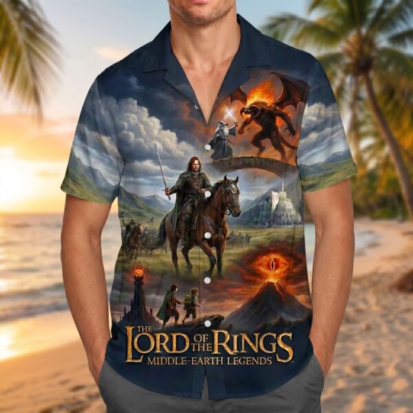 Alternative view of The Lord of the Rings Hawaiian Shirt -THK127295