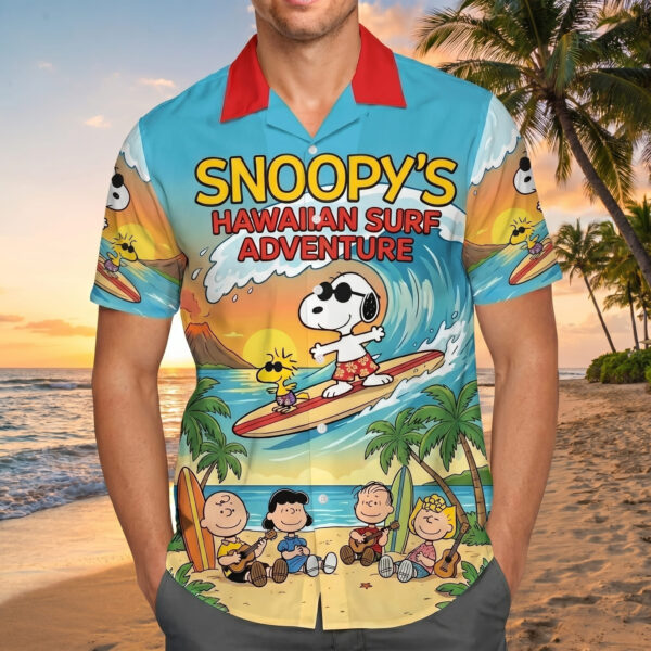 Alternative view of Snoopy Hawaiian Shirt - THK127238