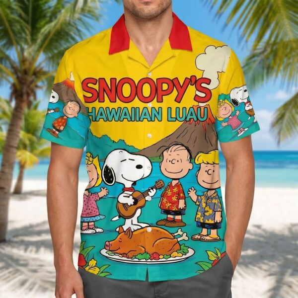 Alternative view of Snoopy Hawaiian Shirt - THK127253