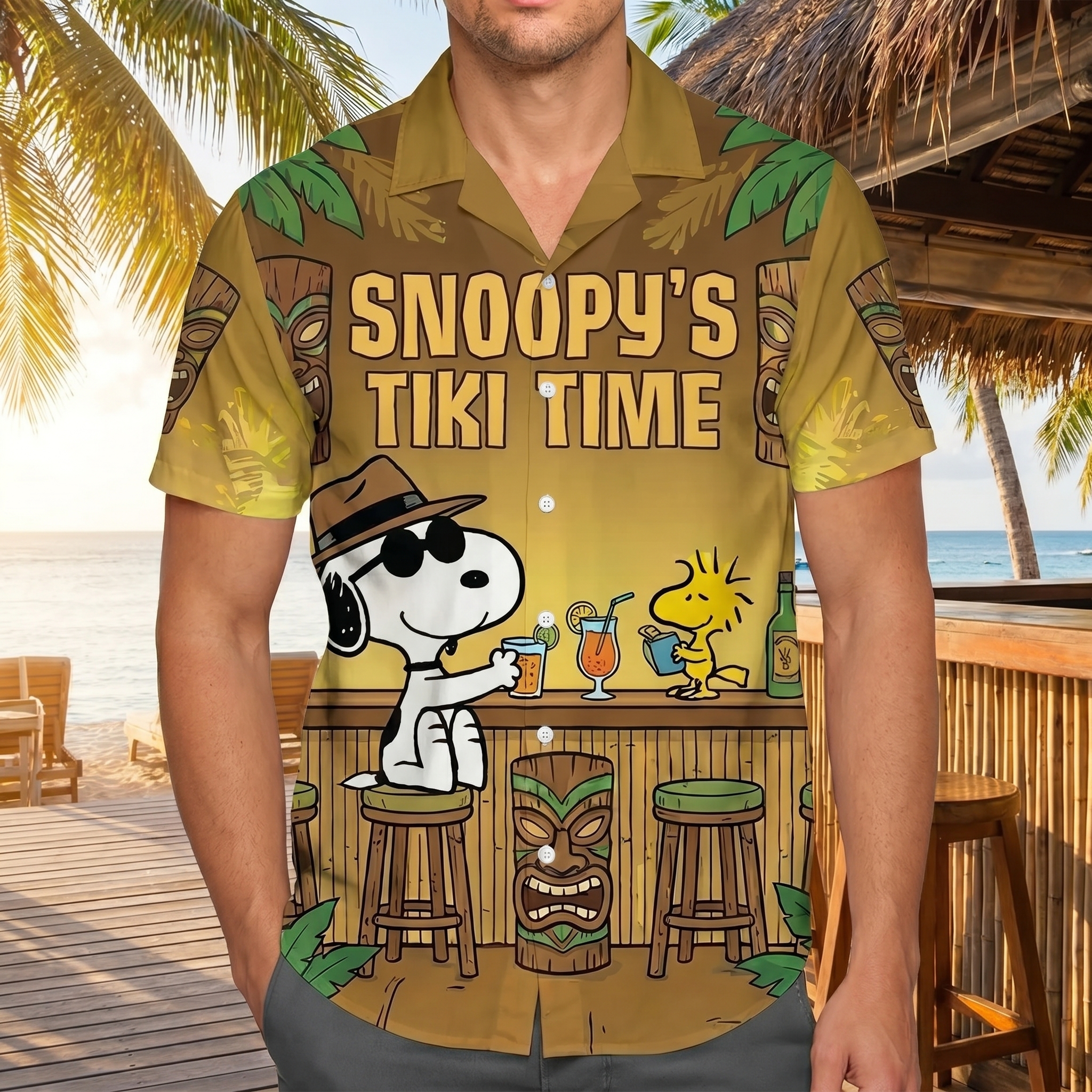 Snoopy Hawaiian Shirt - THK127268 - Image 2