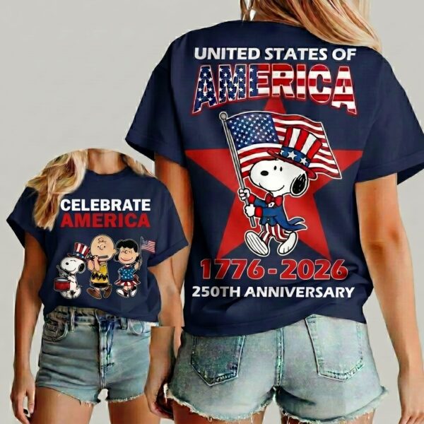Premium Snoopy 250th Anniversary 3D Shirt-THK126904 - Image 3