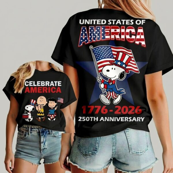 Premium Snoopy 250th Anniversary 3D Shirt-THK126904 - Image 4