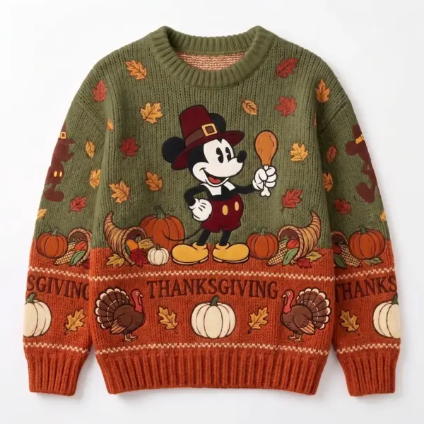 Mickey Mouse Thanksgiving Ugly Sweater-THK133466