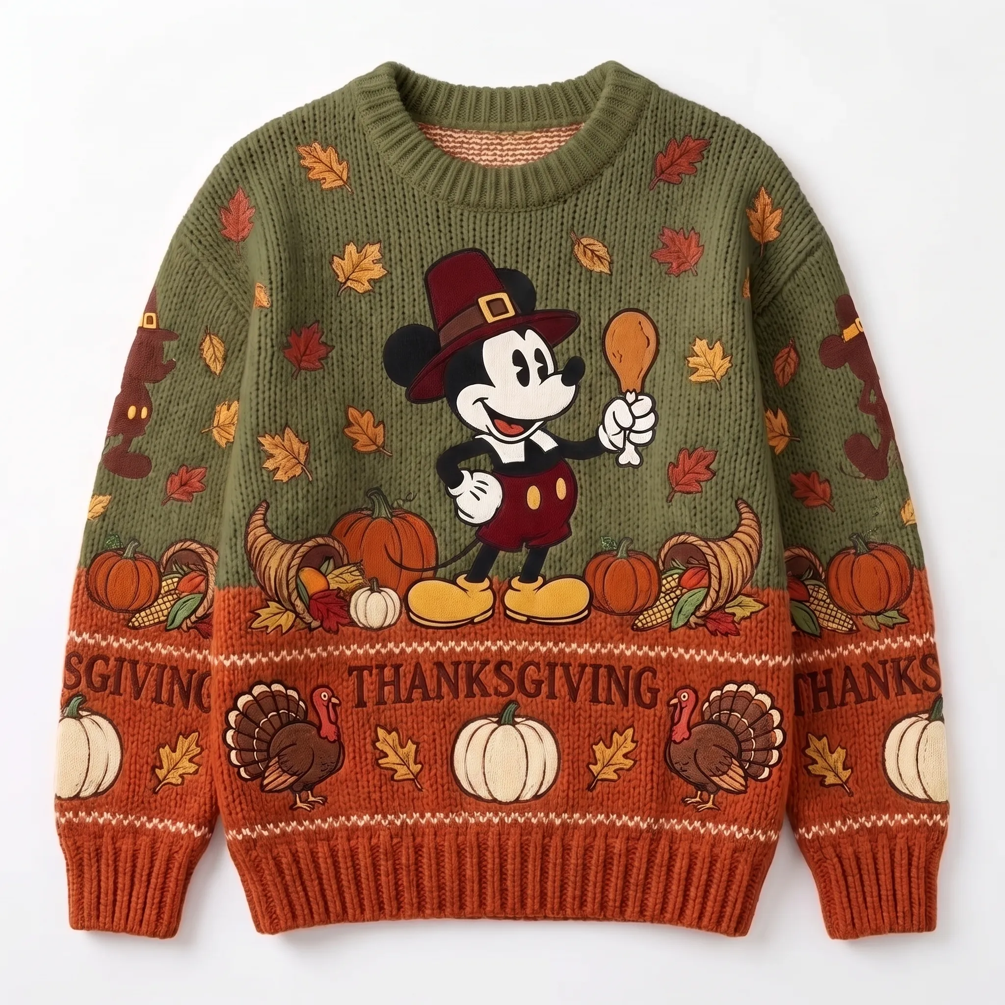 Mickey Mouse Thanksgiving Ugly Sweater-THK133466