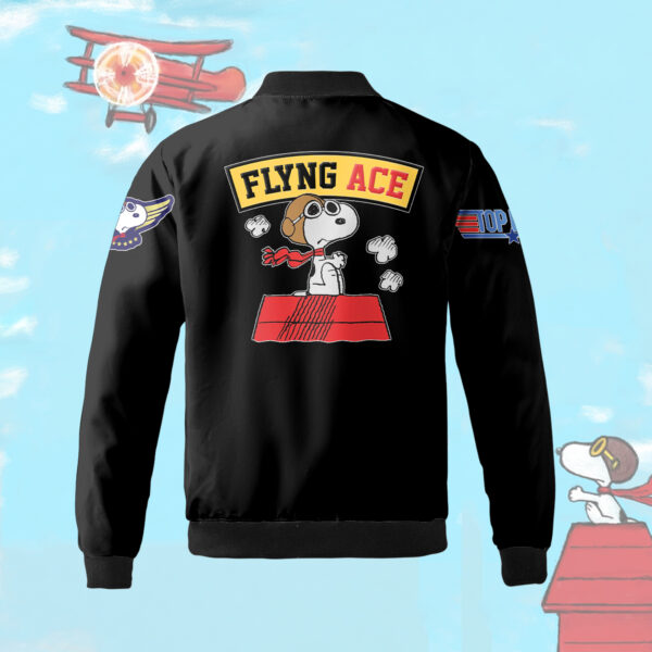 Personalized Snoopy 'Flying Ace' Bomber Jacket - Image 3