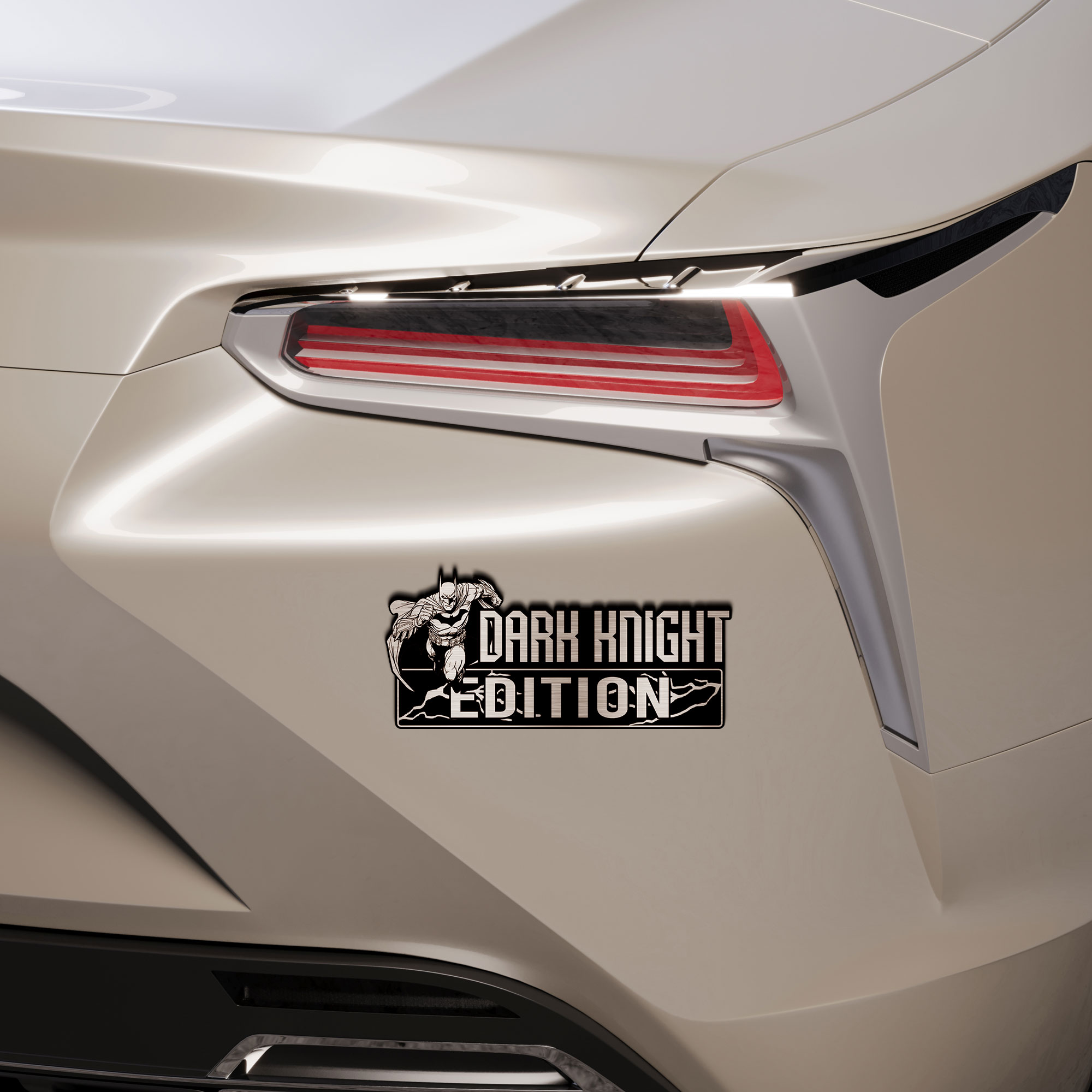 Dark Knight Edition 3D Inlayed Car Name Badge - Image 5