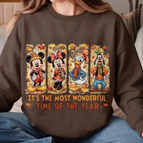 Mickey Thanksgiving Unisex Sweatshirt-THK133339 - Image 3