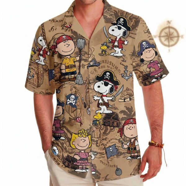 Alternative view of Snoopy Hawaiian Shirt - THK128040