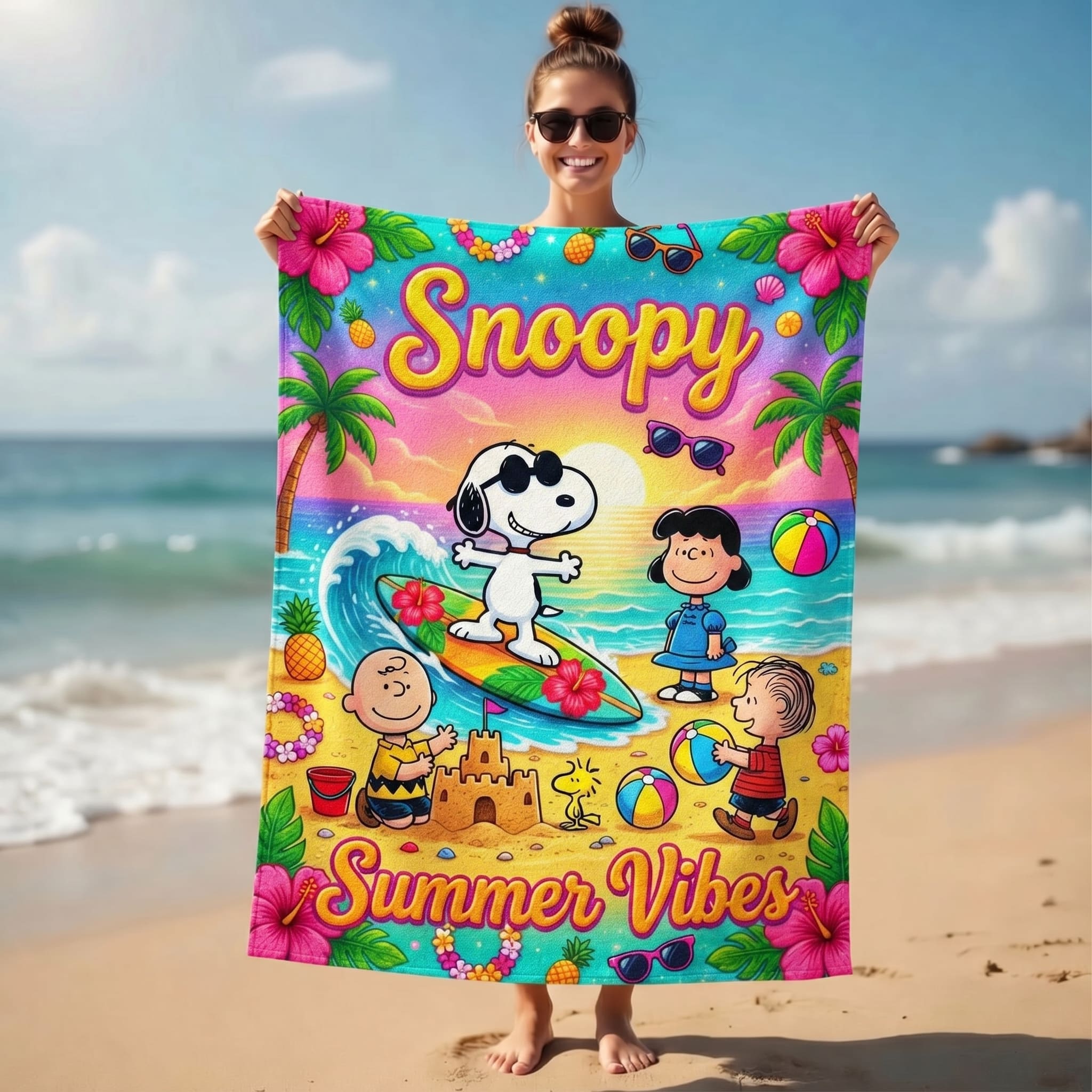 Premium Snoopy Beach Towel-THK126934