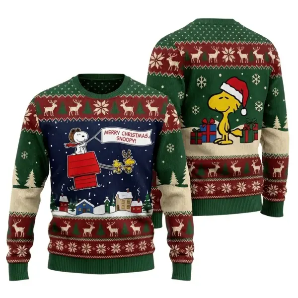 The Peanuts Snoopy Christmas Knitted Sweater-THK132960