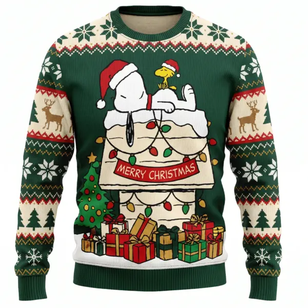 The Peanuts Snoopy Christmas Knitted Sweater-THK132961