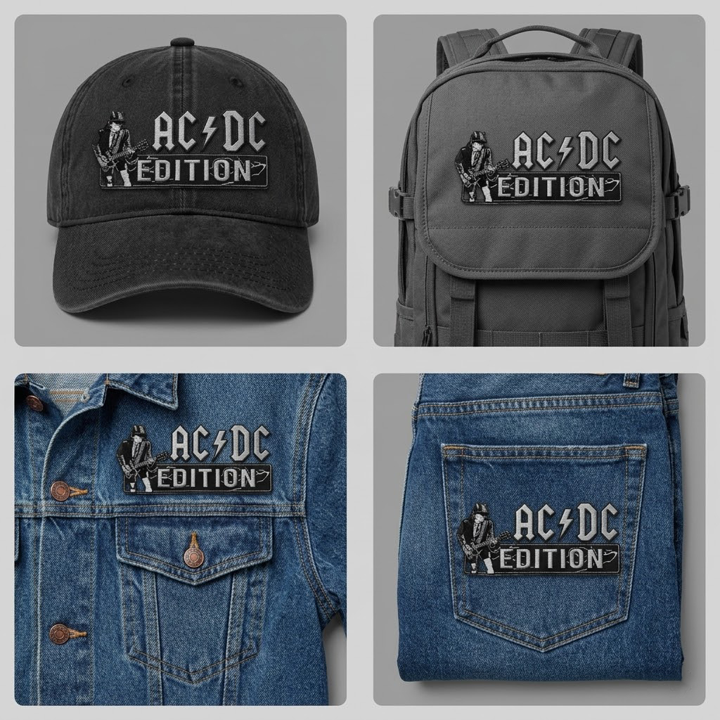 AC/DC Edition Embroidered Iron-On Patch - Image 2