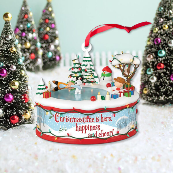 Alternative view of The Peanuts Gang 'Christmastime Is Here' Christmas Ornament
