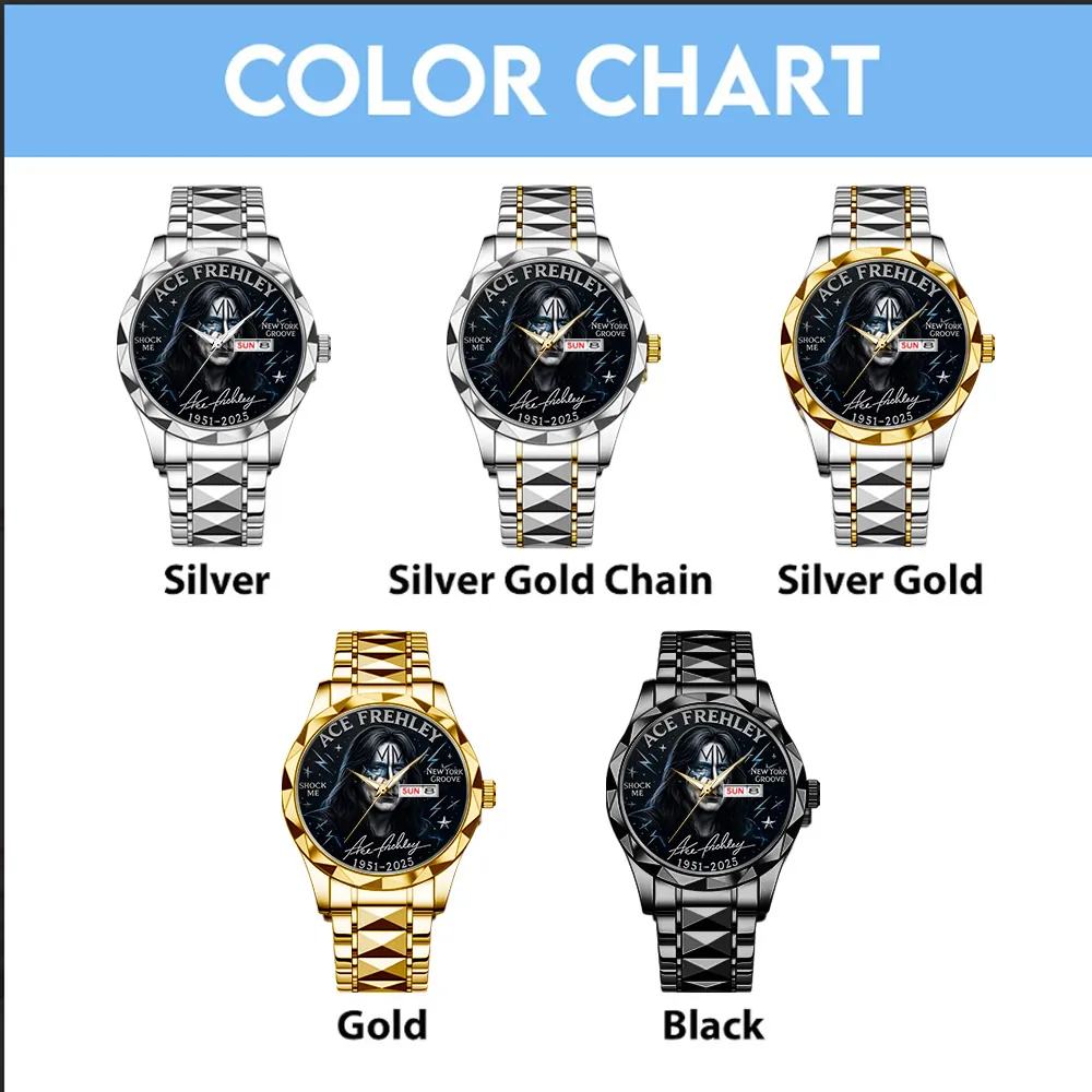 KISS x Ace Frehley Alloy Luxury Quartz Watch - THK116818 - Image 3