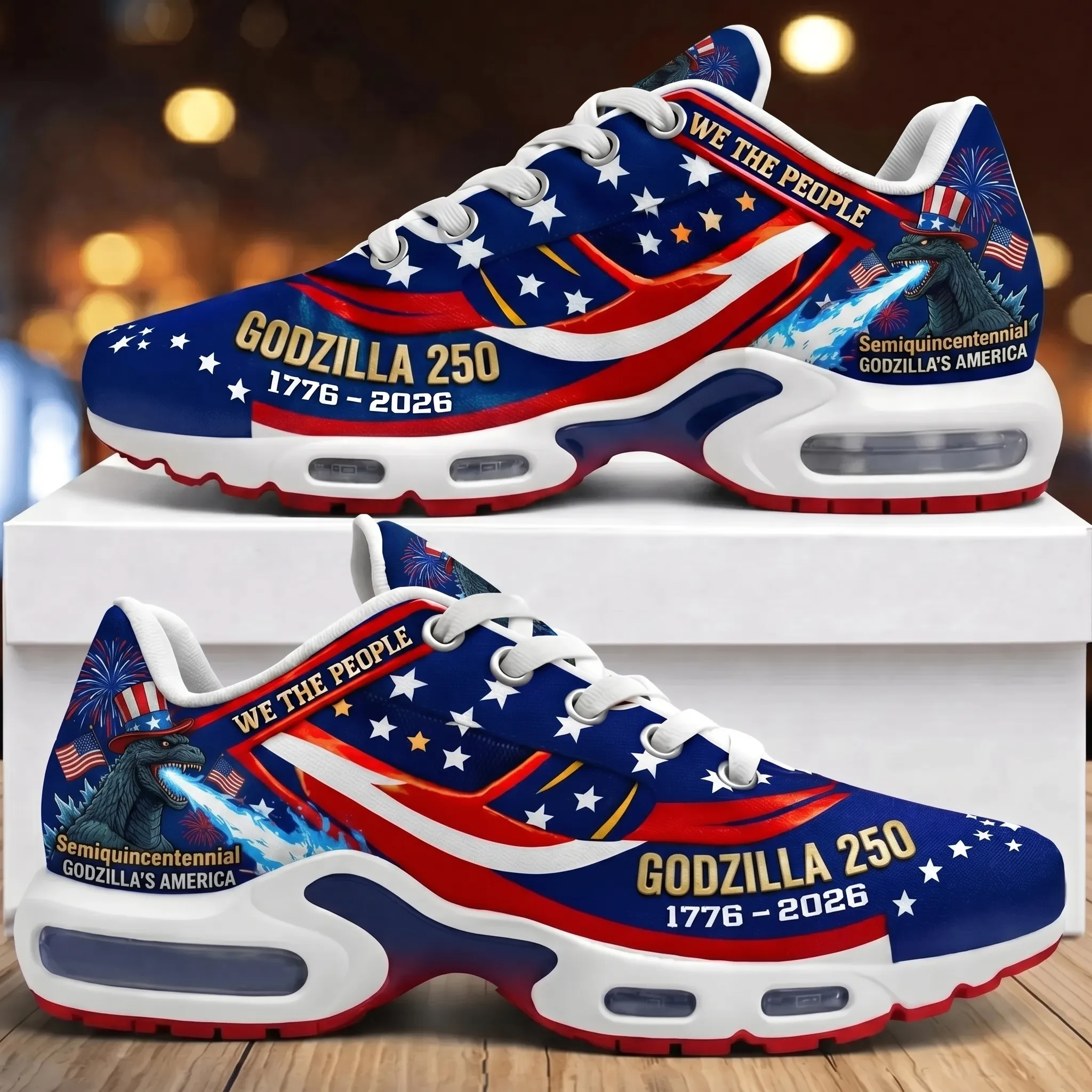 Godzilla 250 Years of America Air Max Shoes