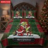 Personalized Merry Grinchmas Couple Bedding Set