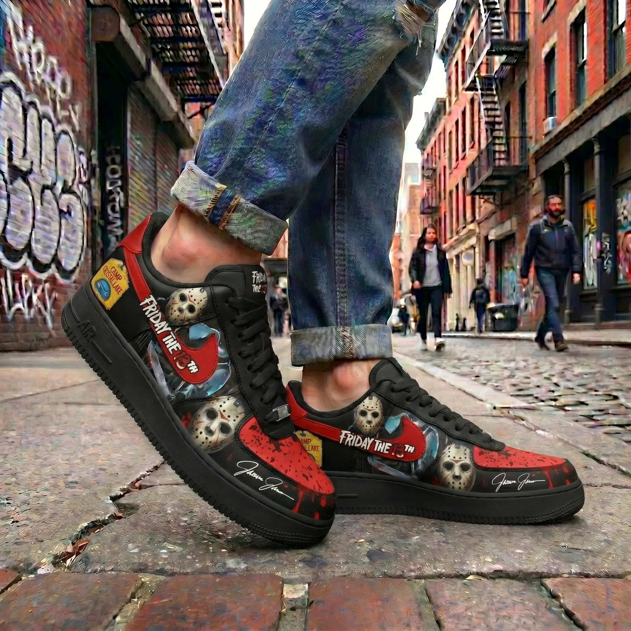 Jason Voorhees Air Low-Top Sneakers Shoes - Image 3