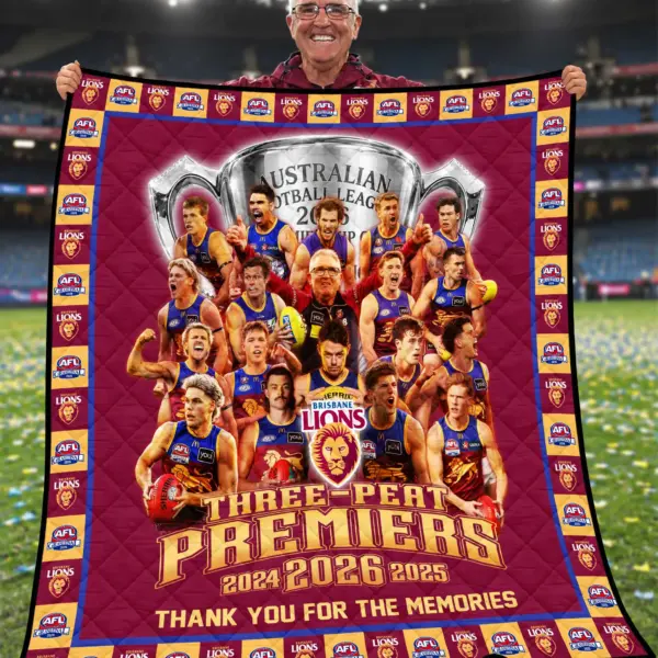 Brisbane Lions Fleece Blanket-THK136751