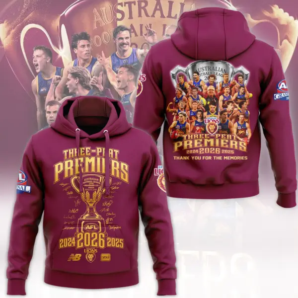 Brisbane Lions 3D Hoodie-THK136784