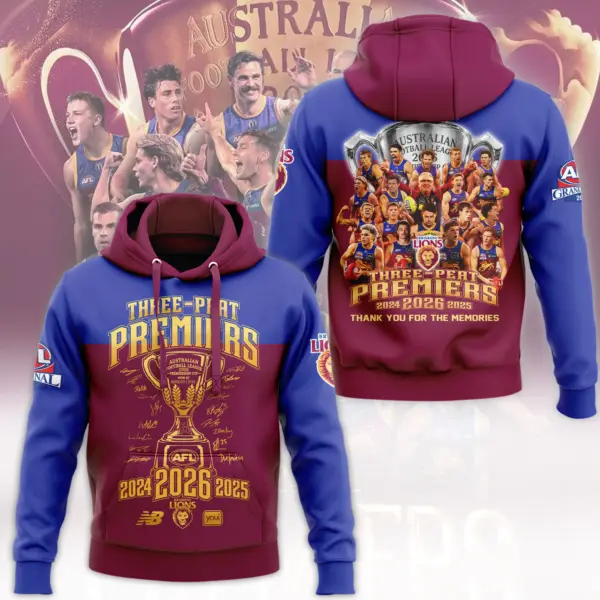 Brisbane Lions 3D Hoodie-THK136784 - Image 4