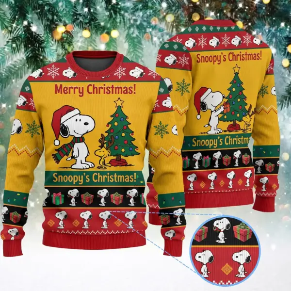 Snoopy Christmas Ugly Christmas Sweater-THK135627
