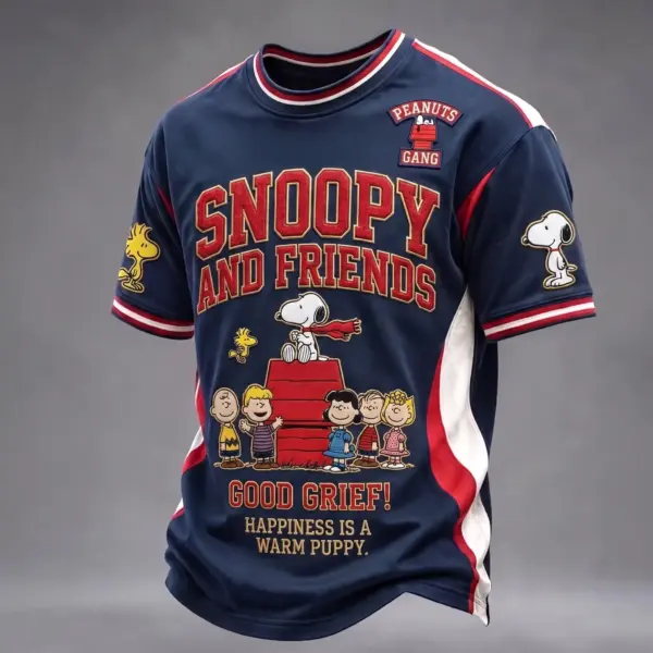 Snoopy and Friends Peanuts Gang 3D T-Shirt-THK135598