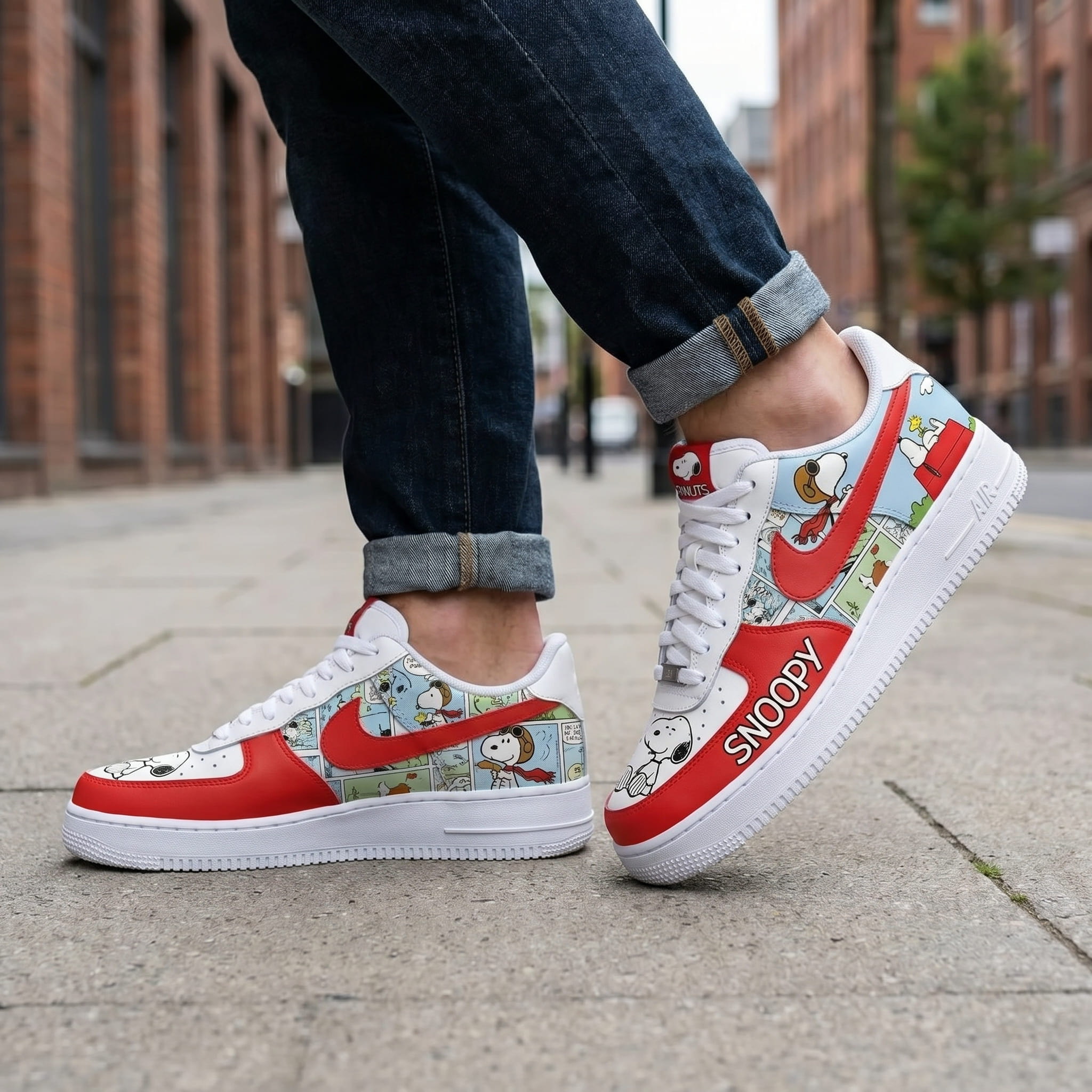 Snoopy Air Low-Top Sneakers Shoes-THK129457 - Image 4