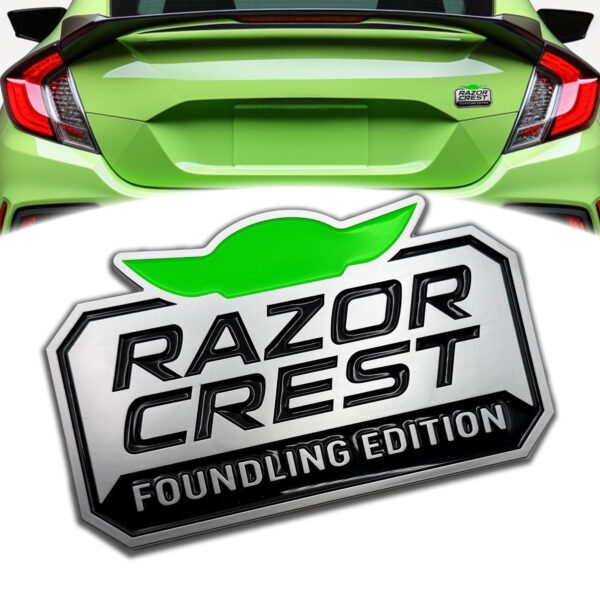 Razor Crest Foundling Edition 3D Inlayed Car Name Badge
