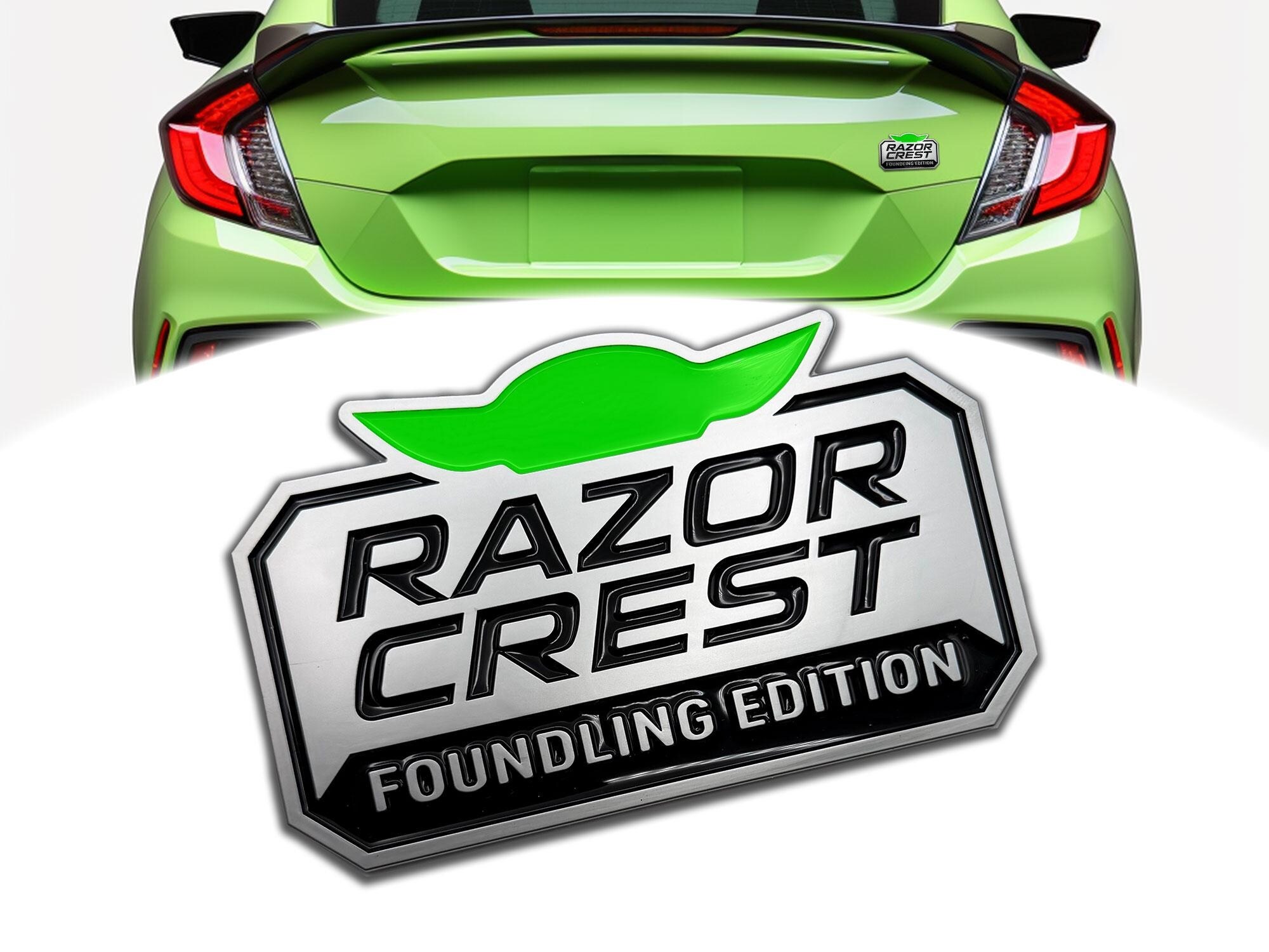 Razor Crest Foundling Edition 3D Inlayed Car Name Badge
