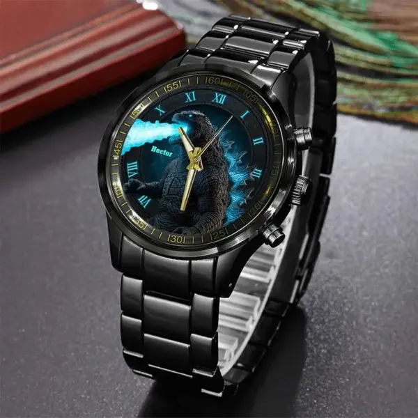 Alternative view of Godzilla Black Stainless Steel Watch -THK125003