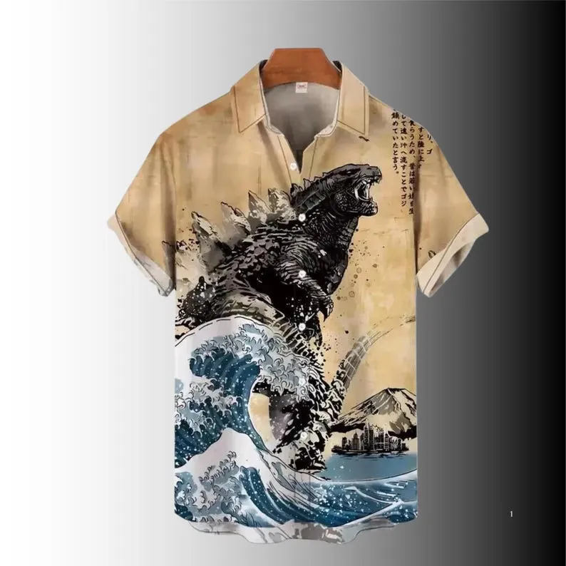 Godzilla Hawaiian Shirt -THK125034