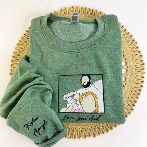 Personalized Family Photo Gift Embroidered Apparel - Image 5