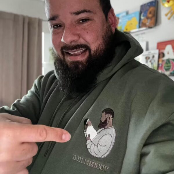 Personalized Family Photo Gift Embroidered Apparel - Image 4